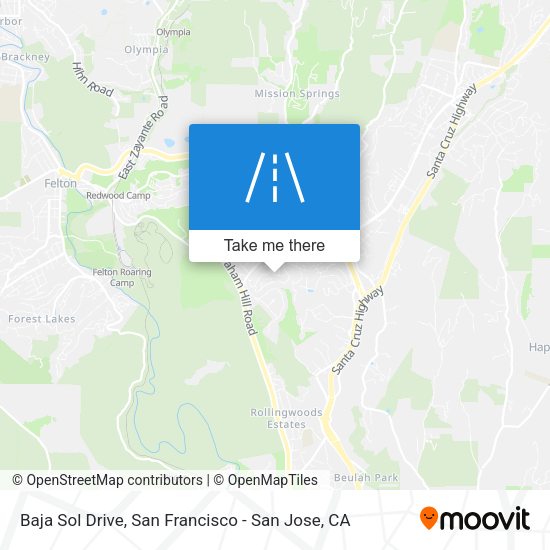 Mapa de Baja Sol Drive