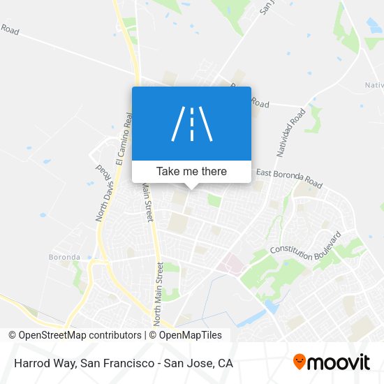 Mapa de Harrod Way