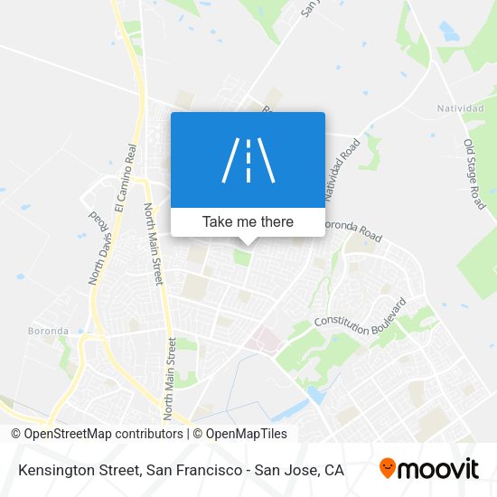 Mapa de Kensington Street