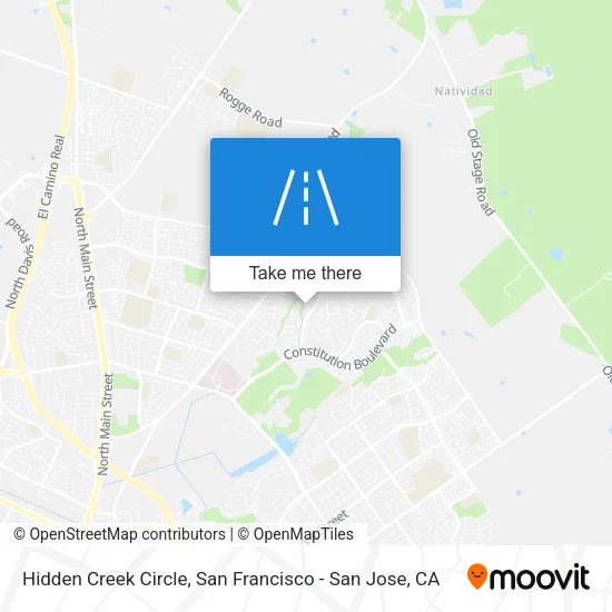 Mapa de Hidden Creek Circle