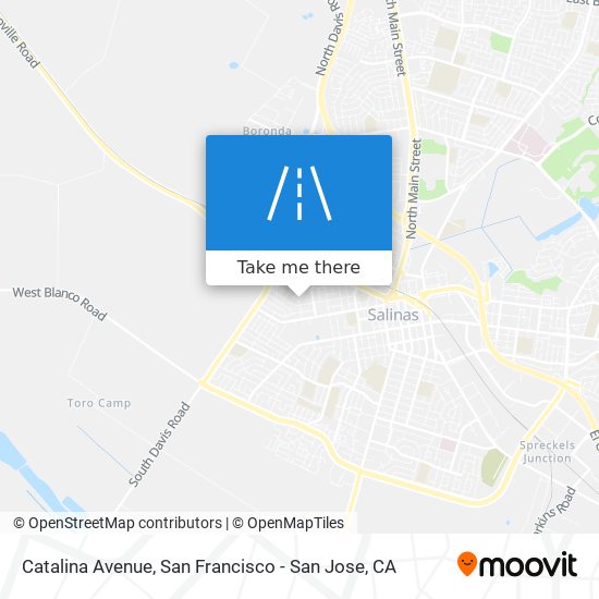 Catalina Avenue map