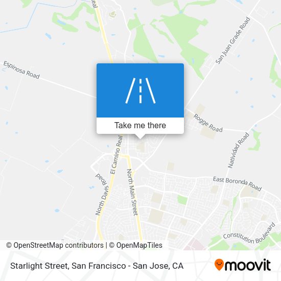 Starlight Street map