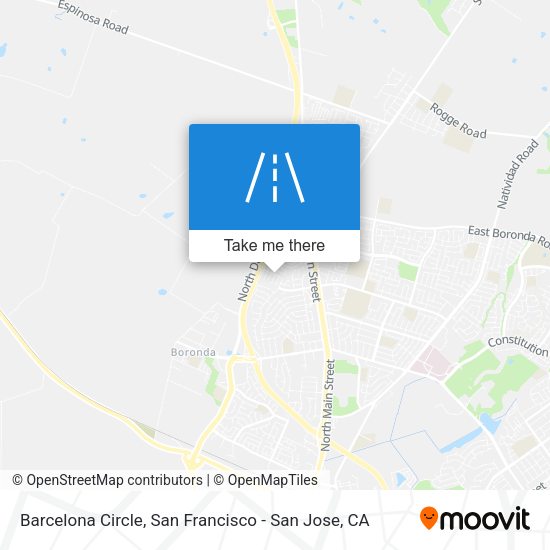 Mapa de Barcelona Circle