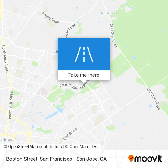 Boston Street map
