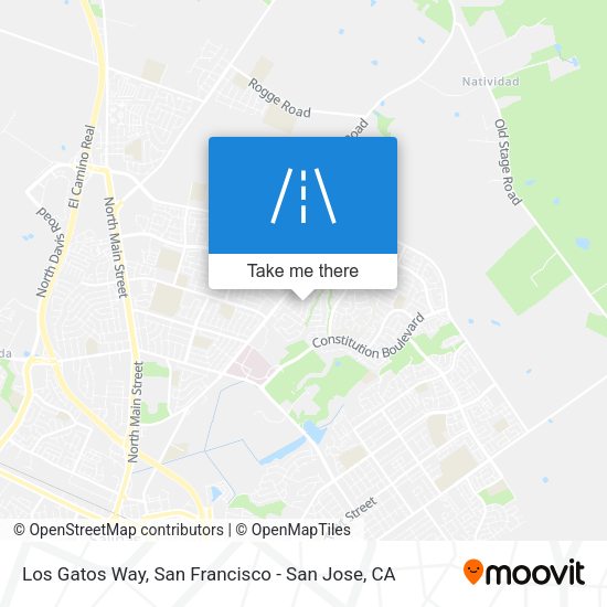 Mapa de Los Gatos Way