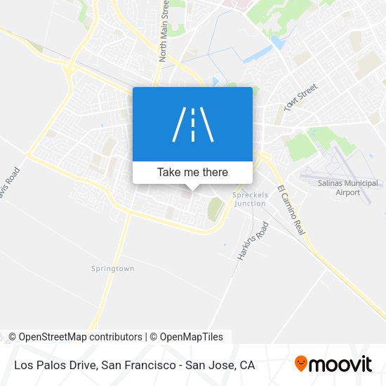 Los Palos Drive map