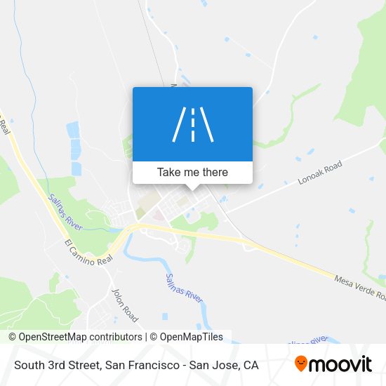 South 3rd Street map