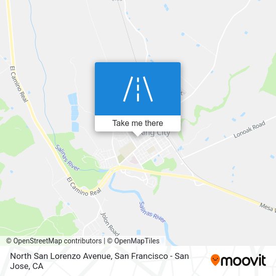 Mapa de North San Lorenzo Avenue