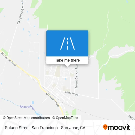 Solano Street map