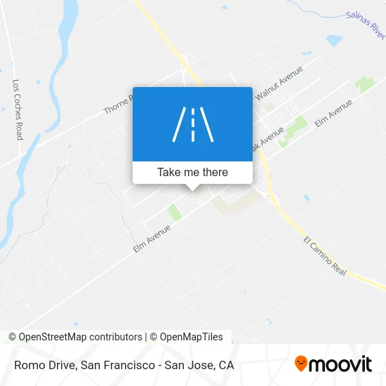 Romo Drive map