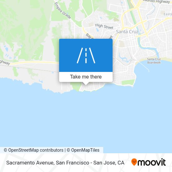 Mapa de Sacramento Avenue