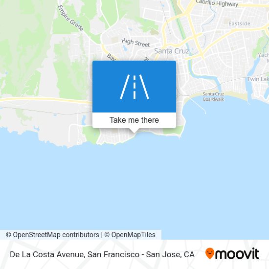 Mapa de De La Costa Avenue