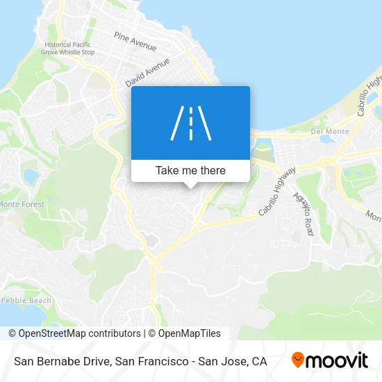 San Bernabe Drive map