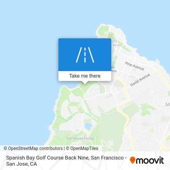 Spanish Bay Golf Course Back Nine map