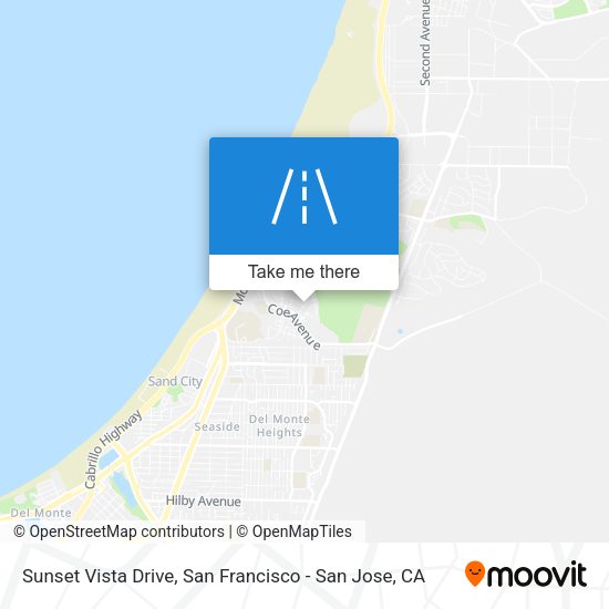 Sunset Vista Drive map
