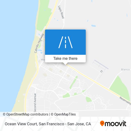 Mapa de Ocean View Court