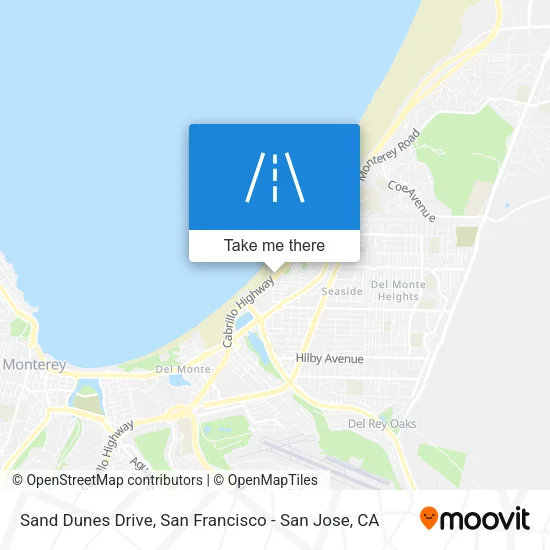 Sand Dunes Drive map