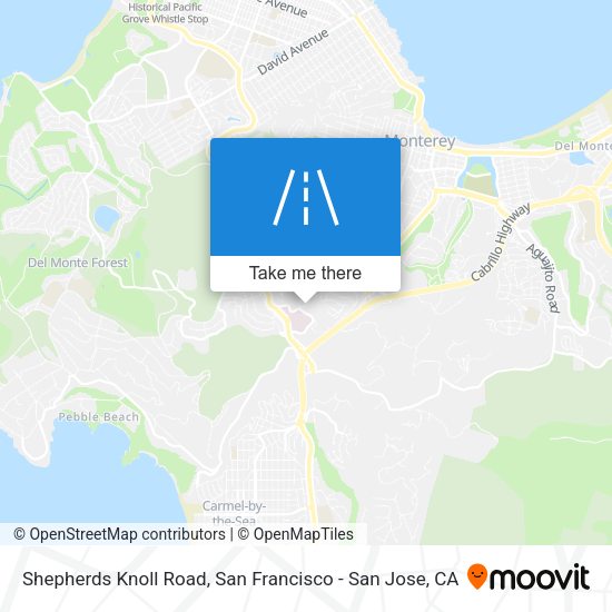 Shepherds Knoll Road map