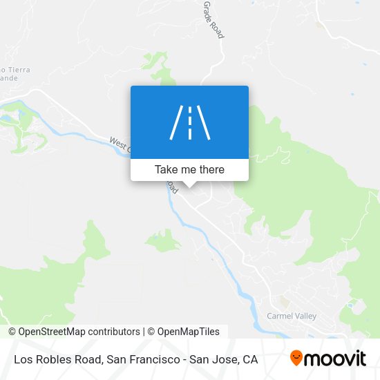 Mapa de Los Robles Road
