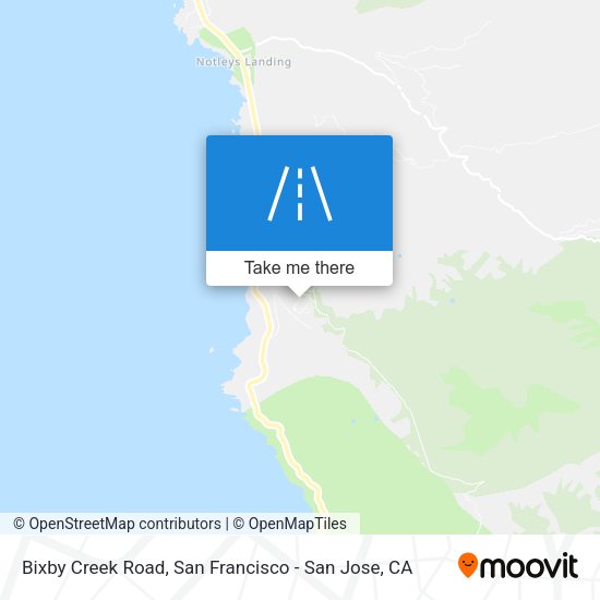 Mapa de Bixby Creek Road
