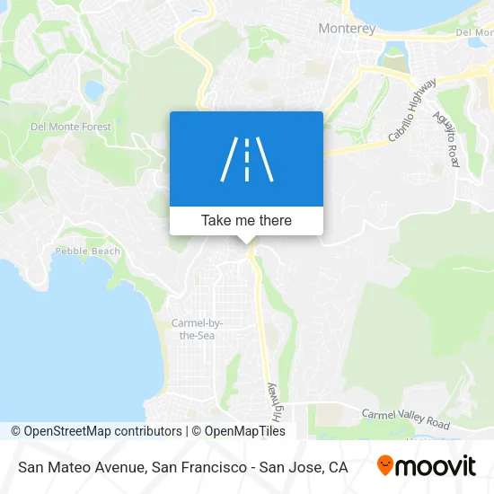 San Mateo Avenue map