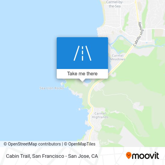 Cabin Trail map