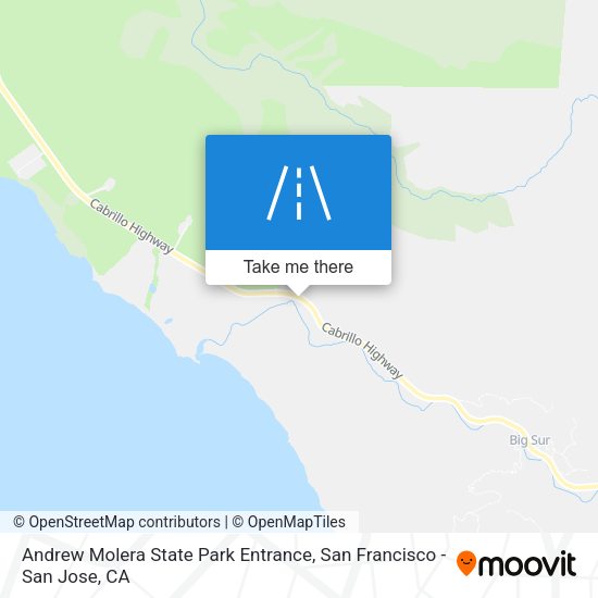 Mapa de Andrew Molera State Park Entrance
