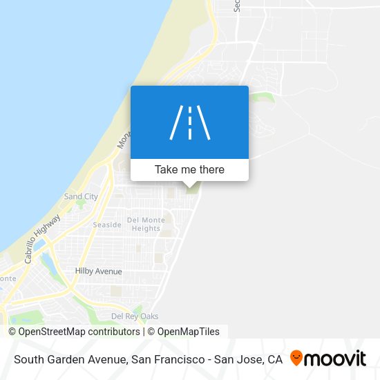 South Garden Avenue map