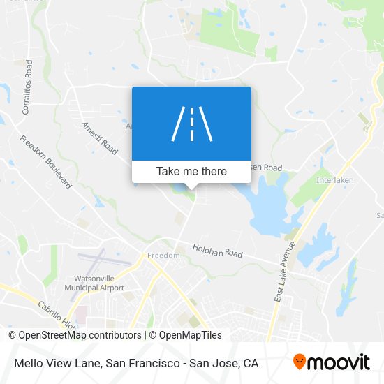 Mapa de Mello View Lane
