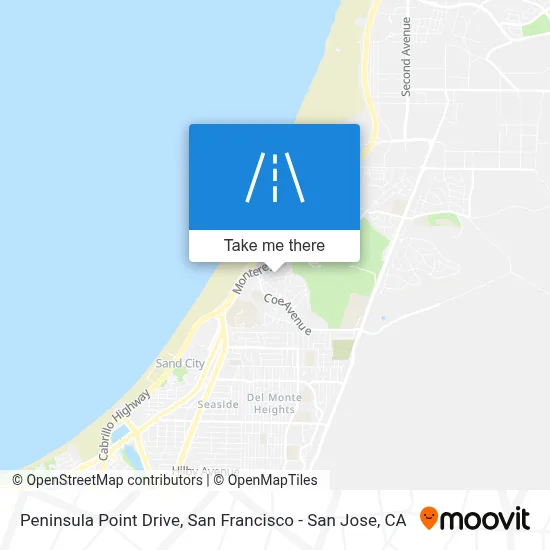 Peninsula Point Drive map