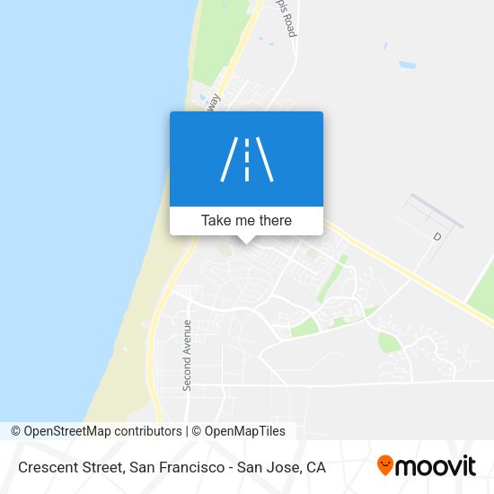 Mapa de Crescent Street