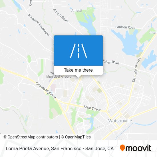 Loma Prieta Avenue map