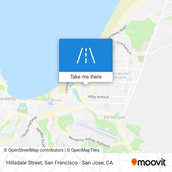 Hillsdale Street map