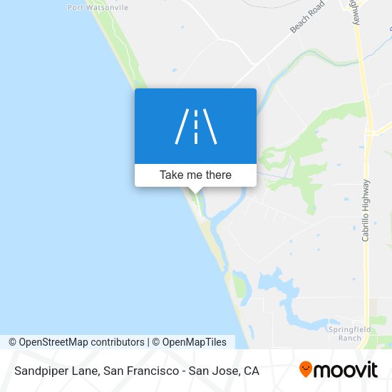 Sandpiper Lane map