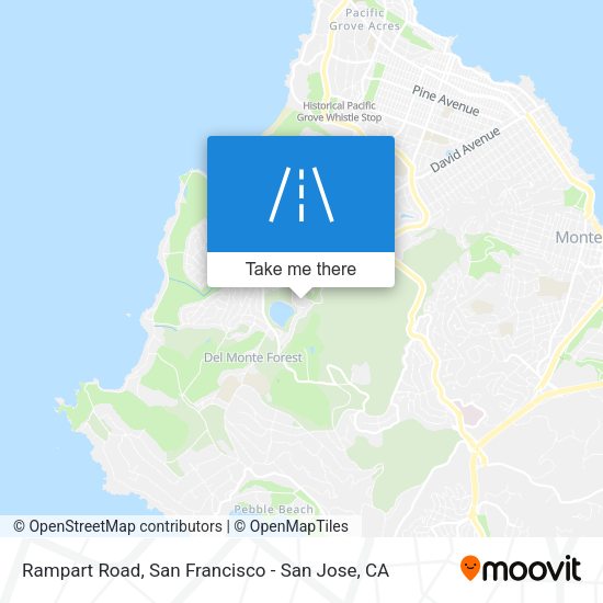 Mapa de Rampart Road