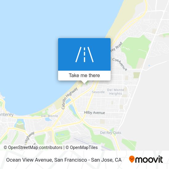 Mapa de Ocean View Avenue