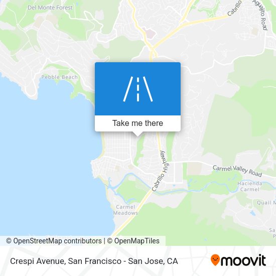 Crespi Avenue map
