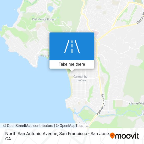 North San Antonio Avenue map