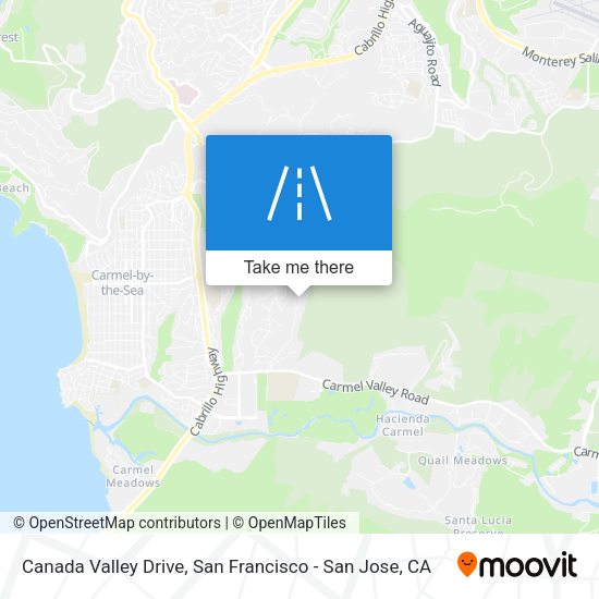Canada Valley Drive map