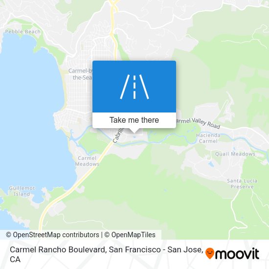 Carmel Rancho Boulevard map