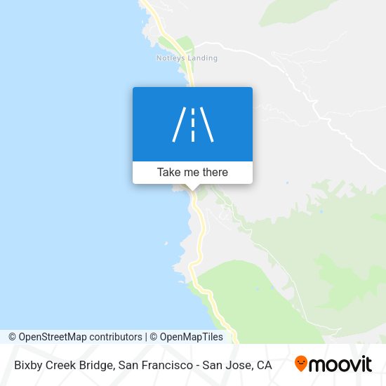 Bixby Creek Bridge map