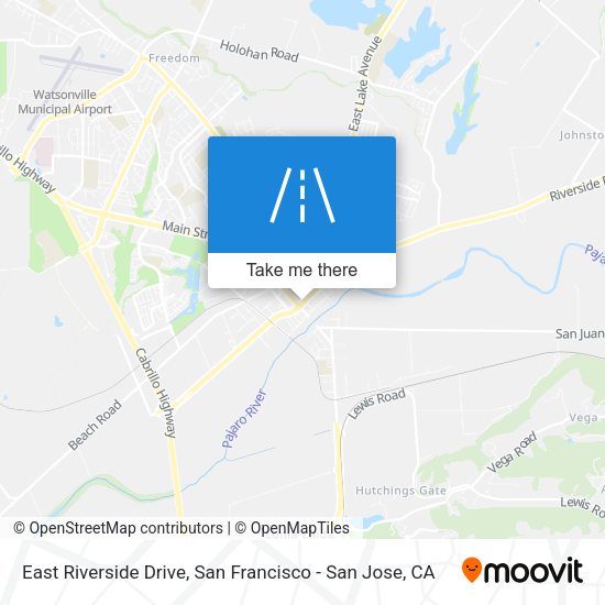 East Riverside Drive map