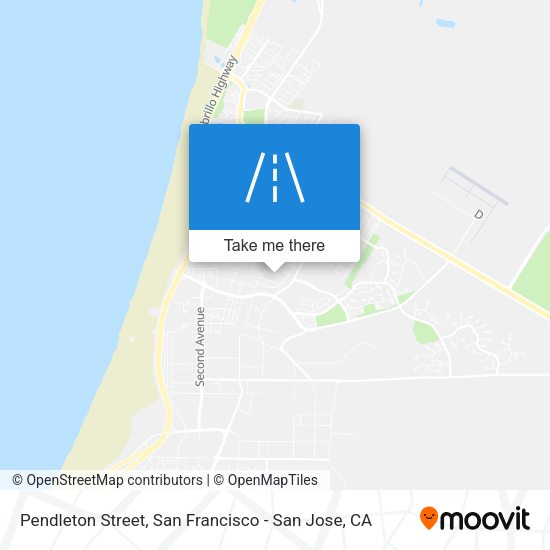 Pendleton Street map