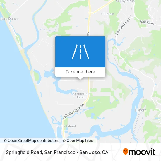 Springfield Road map