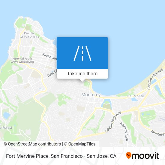 Fort Mervine Place map