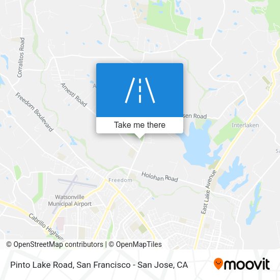 Mapa de Pinto Lake Road