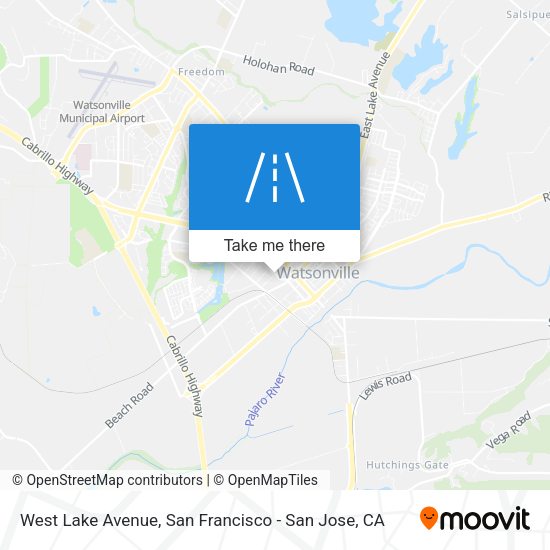 Mapa de West Lake Avenue