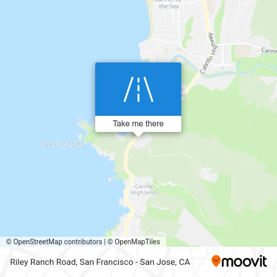 Riley Ranch Road map