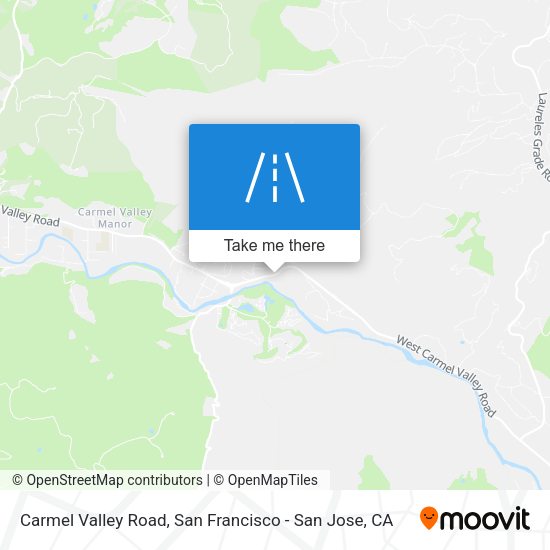 Carmel Valley Road map