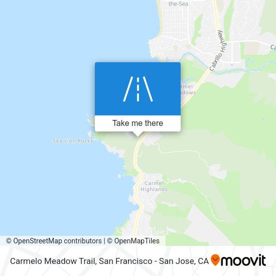 Carmelo Meadow Trail map